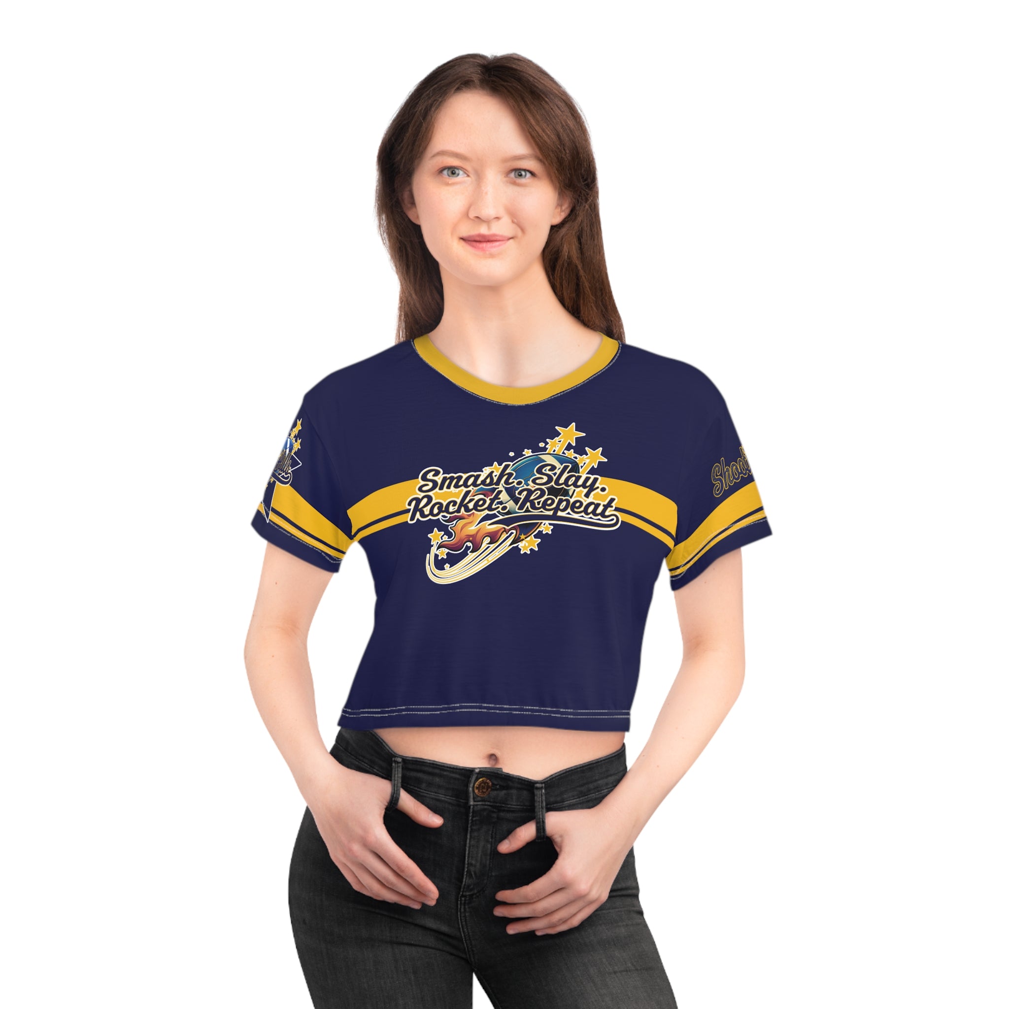 Crescent Hills Racketball Crop Tee — Feral Fandom Graphic Tee